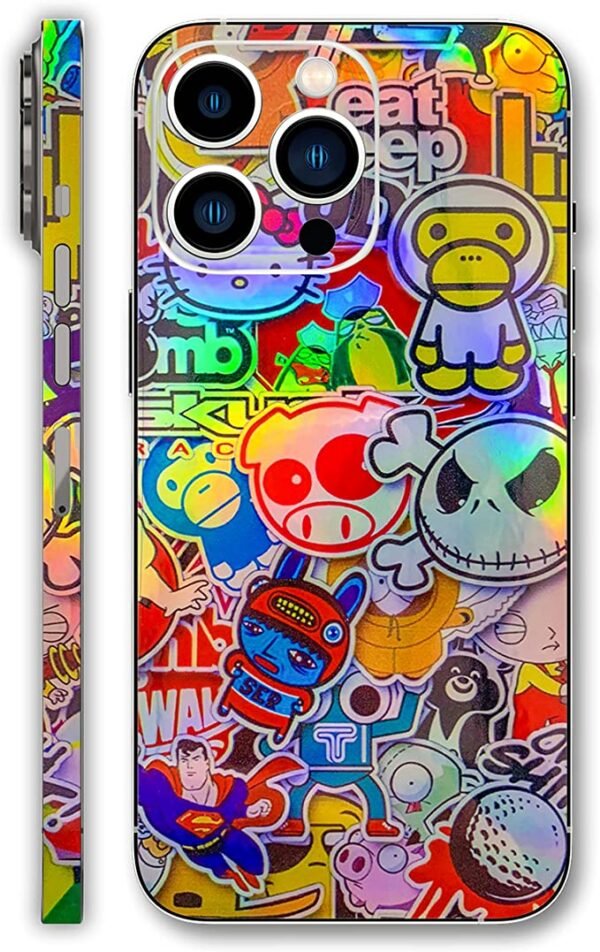 WRAPS backskin pellicola posteriore adesivo per tutti i tipi di smartphone - immagine 10