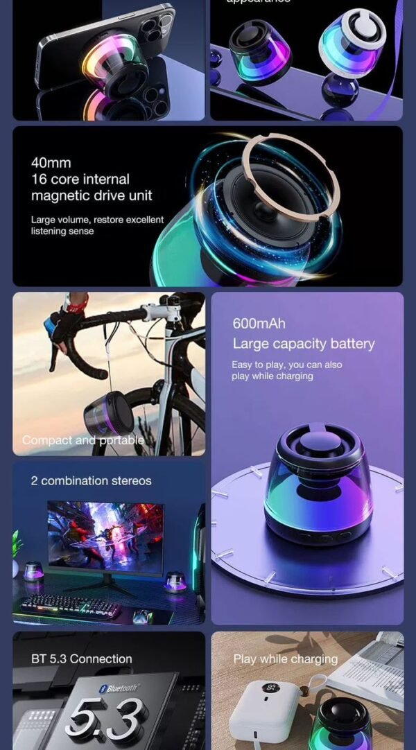 Speaker Bluetooth Magnetico - immagine 5