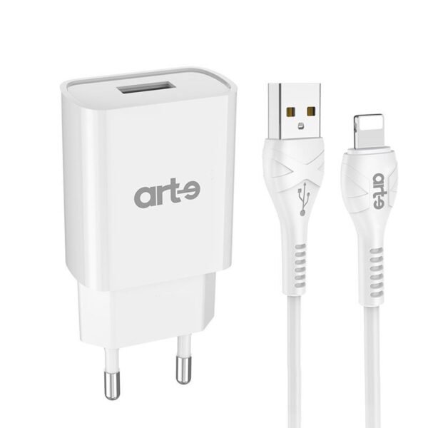 Caricabatteria da rete 2.1A usb  con cavo lightning - immagine 2