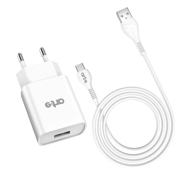 Caricabatteria da rete 2.1A usb con cavo TYPE-C - immagine 5