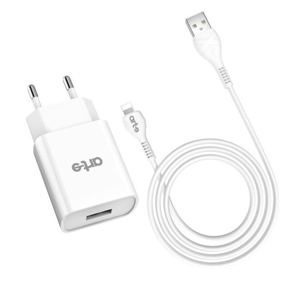 Caricabatteria da rete 2.1A usb  con cavo lightning - immagine 5