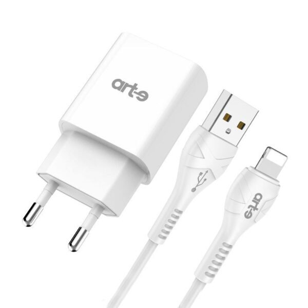 Caricabatteria da rete 2.1A usb  con cavo lightning
