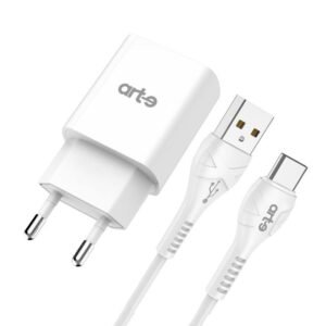 Caricabatteria da rete 2.1A usb con cavo TYPE-C